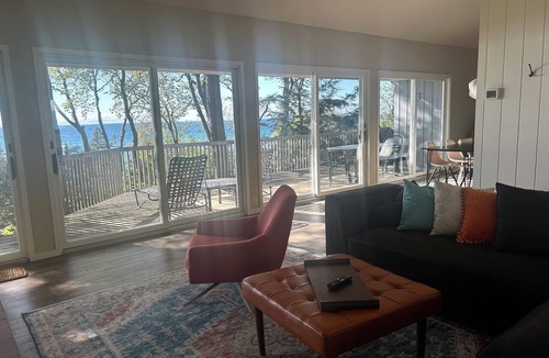 Harbor Springs House | Good Hart Beach Cottage on 100' of Private Beach on Lake Michigan