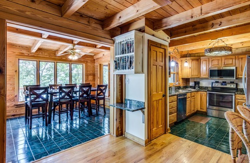 Harriman House | Gorgeous Lakefront Log Home w/Pool & Boat Dock on 3 Fenced Acres! Dogs Welcomed