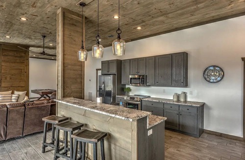 Cherry Log Cabin | Heated pool & hot tub at huge mountain retreat