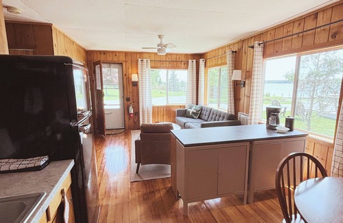 Hessel Cabin | Hessel Bay Cabin 3: Lake Huron waterfront resort cabin sleeps 4.