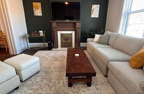 Tower Grove East Apartment | Historic 1-bedroom apartment with fenced backyard, in vibrant St. Louis!