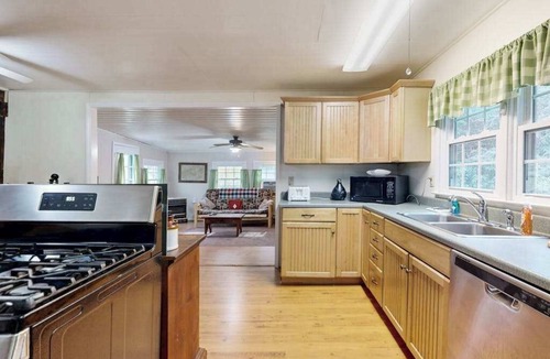 Sylva House | Historic, private log cabin w/deck, fireplace & wood stove - one dog OK