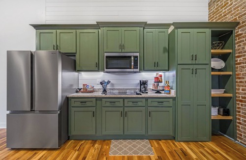 Hartselle Apartment | Historic Strand Theater Loft - Luxury Downtown Hartselle Retreat!
