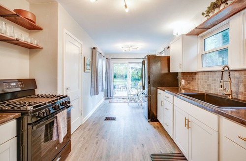Northeast South Bend House | Hot Tub, Fire Pit—Walk to Notre Dame and Downtown