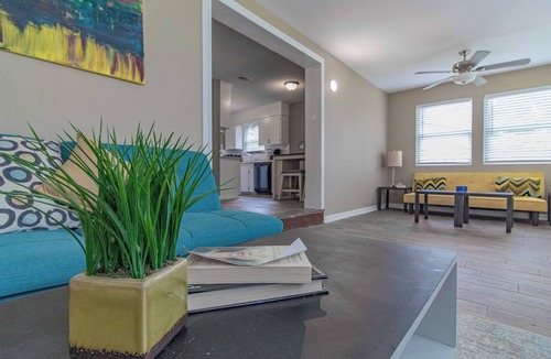 Conway House | House with fenced-in backyard near educational & medical institutions in Conway.