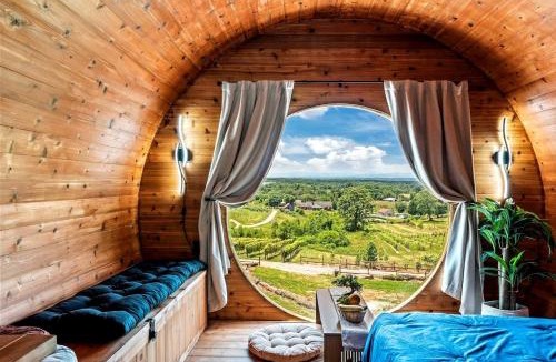 Arlington Other | Incredibly Unique Barrel Pod on a Beautiful Private Vineyard with Breathtaking Views for an Unforgettable Glamping Experience in Jonesville, North Car