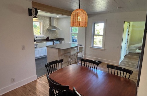 Charlevoix Cottage | Ironton Stone Cottage, walk to Lake Charlevoix beach.