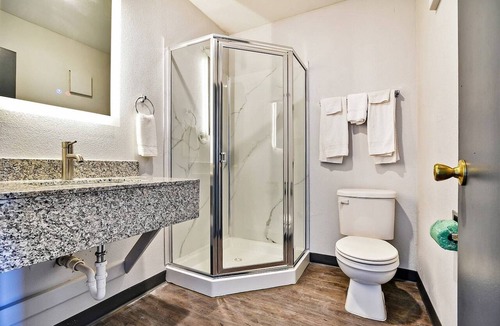 Shreveport Apartment | King Bed Accessible| Walkin