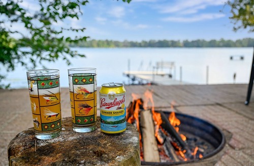 Lake Wissota Cottage | Lake Front Cottage with Amazing Firepit, Private Dock, Sleeps 6