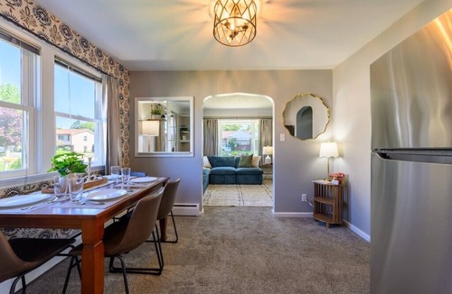 Alpena House | Lake Views | King Bed | Fenced