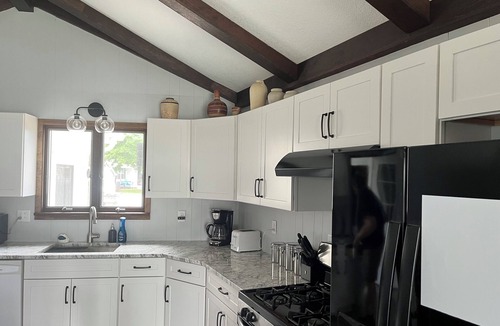 Enchanted Hills House | Lake Wawasee waterfront home overlooking Johnson's Bay. New Renovations for 2026