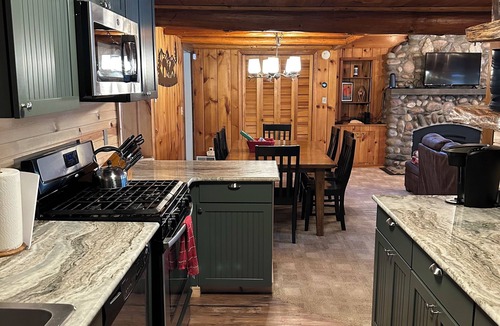 Gaylord Cabin | Lakefront cabin on all-sports lake. Fish, golf, ski. A few summer openings left!