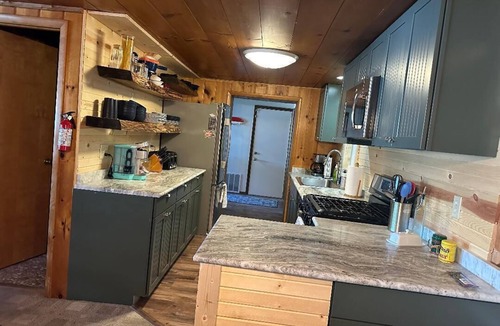 Gaylord Cabin | Lakefront cabin on all-sports lake. Fish, golf, ski. A few summer openings left!