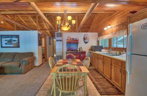 Levering Cabin | Lakefront Cabin w/Private Beach, Fire Pit & Kayaks