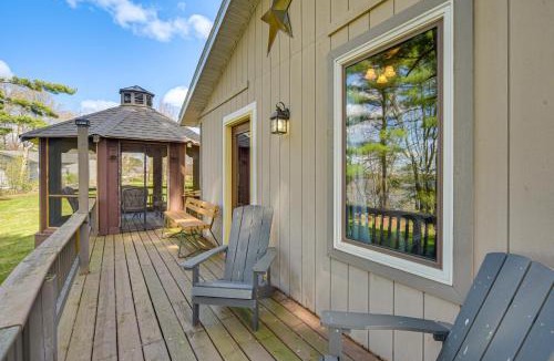 Chetek House | Lakefront Chetek Haven: Dock, Screened Gazebo