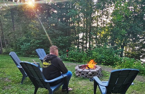 Waubun House | Lakefront Glamping Tiny Home near Itasca State Park|dog|fire-pit|gas grill|wifi