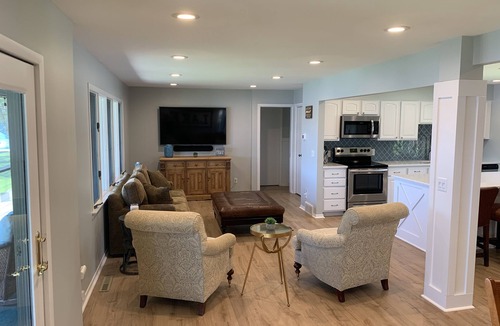 Nekoosa House | Lakefront home Minutes to Sand Valley Golf Resort Pontoon rental option