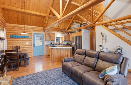Sunrise Beach House | Lakefront Log Cabin with Private Dock, Two Decks & Cozy Comfort at 35mm in Sunrise Beach