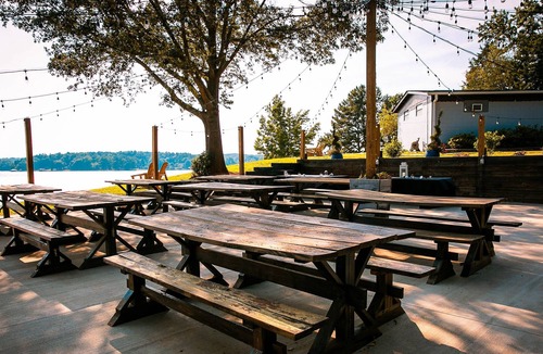 Steele Creek Cabin | Lakefront Property Two Bedroom Cabin #30 at Long Cove Resort by RedAwning