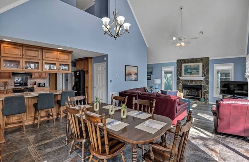 Newberry Shores House | Lakefront Retreat | Dock + Sunset Views