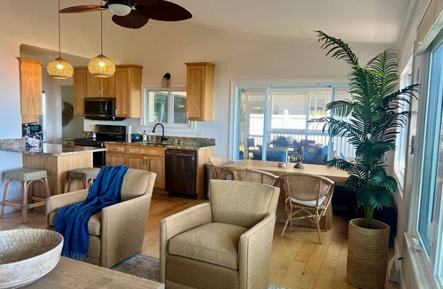Au Gres House | Lakefront with 80' of private sandy beach on Lake Huron!