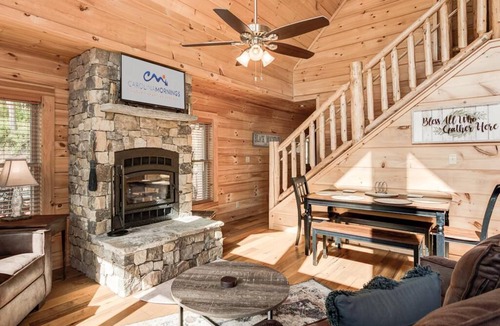 Black Mountain Cabin | Lakey Gap Lodge | Pet-Friendly Cabin🐾 w/Hot Tub + Views + Biltmore Pass