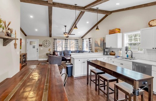 Bryson City House | Livingstone Lodge, Relax in this spacious lodge with good views and close to town