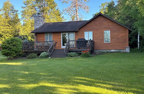 Indian River Cabin | Log Cabin on a Canal of the Indian River between Burt and Mullet Lake