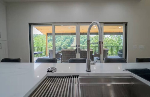 Rogers Apartment | Luxe Lakefront Retreat w/Hot Tub & Game Room