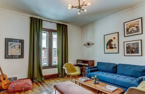 Mexicantown - Southwest Detroit House | Luxe Mid-Century Styled Historic Townhouse #1