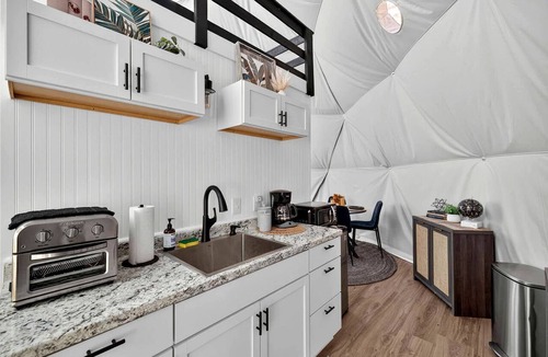 Wardensville Cabin | Luxe Stargazing Glamping Dome with Panoramic Views Near Lost River State Park, Wardensville WV