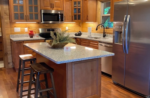 Bryson City Cabin | Luxury cabin at an affordable price with waterfall!