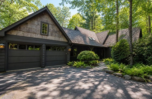 Highlands Cabin | Luxury Lakefront Escape, Canoe, 2 Fireplaces Dogs OK, Gated Highlands, NC