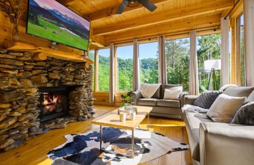 Sevierville House | Luxury Lodge and Resort- Hot Tub, Fire Pit, Game Room, Pets
