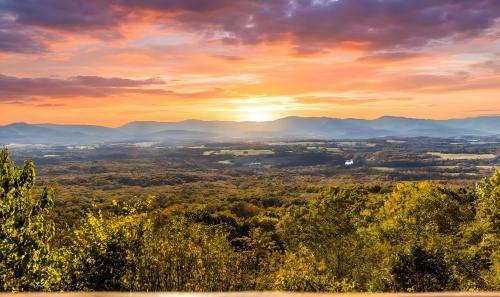 Luray Ski Chalet | Luxury Log Cabin - Mountain Views - 2 King Suites - Sauna & Firepit - 15 miles to National Park