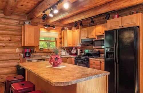 Fountain Cabin | Luxury log cabin w/access to Ford Lake! Sleep 14