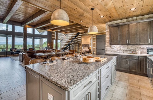 Ellijay Cabin | Luxury Mountain Retreat with Hot Tub, Sauna, and Theater