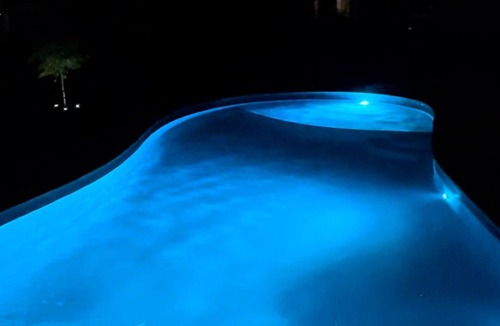 Riverview House | Luxury Oasis Pool & Patio Paradise Saltwater Pool & Outdoor Gas Fire Place