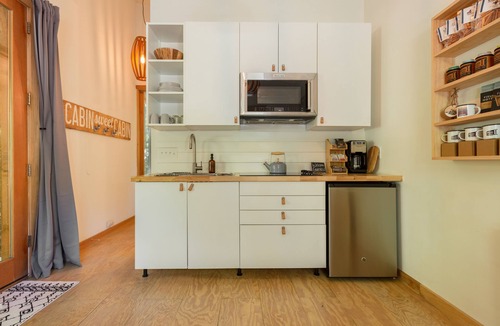 Asheville Cabin | Modern Cabin + Airstream, Creek, Hot Tub, Pets Welcome!