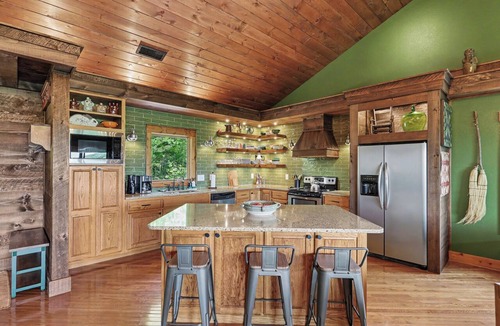 Hayesville House | Mountain & Lake Views, 100 Private Acres, plus a Collection of Southern Folk Art