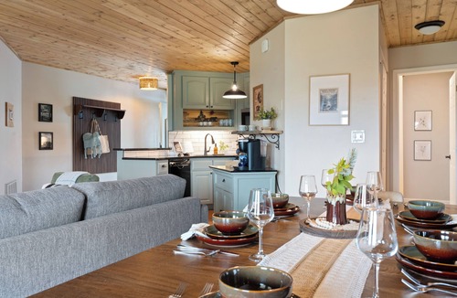 Chalet Village Cabin | Mountain Top Chalet! Wild View, Hot Tub, Sauna!