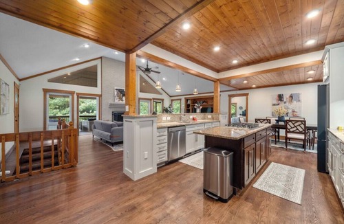 Fairview House | Mountaintop Ridge | Near Asheville with Pool, Fire Pit, and Ranging Views