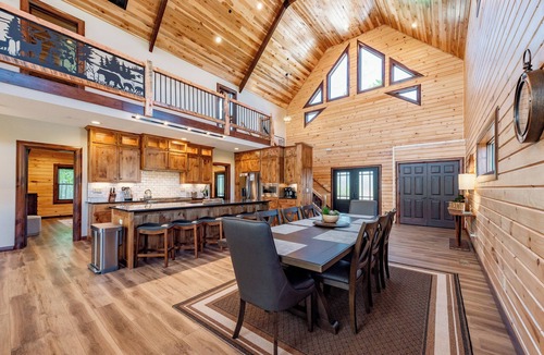 McHenry House | New! Luxe Lodge w/Views, Fire Pit & Hot Tub