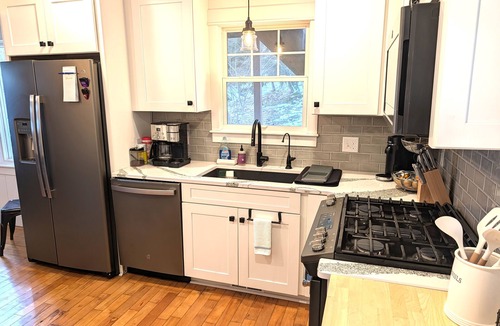 Frankfort House | NEW! The Frankfort Beach Retreat- Gorgeous, Dog-Friendly, and Great Location! Includes Hot Tub and Advanced Central Air Conditioning System! 5 Kayaks and a Paddleboard Included! Perfect Family Getaway!