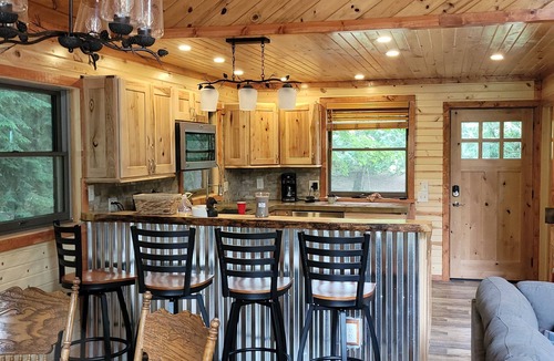 Thompsonville House | Newly remodeled Beautiful Betsie river home 500'waterfront Ski fish explore