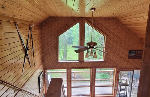Thompsonville House | Newly remodeled Beautiful Betsie river home 500'waterfront Ski fish explore