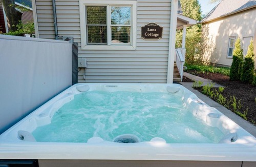 Traverse City House | Northern Sky Cottages 8BR 4BA 2 Hot Tubs Game Shed Private Yard