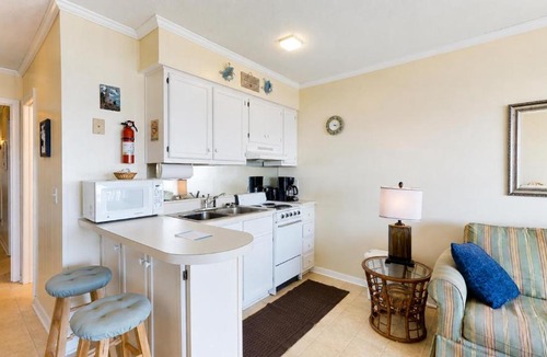 North Myrtle Beach Apartment | Oceanfront 1BR Updated Balcony Cherry Grove Sea Cabin 206-A