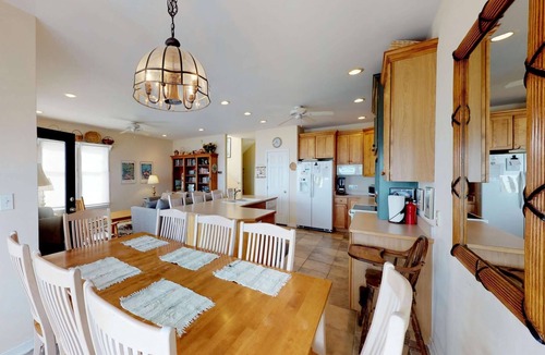 Kure Beach House | Oceanfront Escape | 4 Balconies, Beach Access, Walk to Kure Pier, Turtle Nesting Area! Dog Friendly