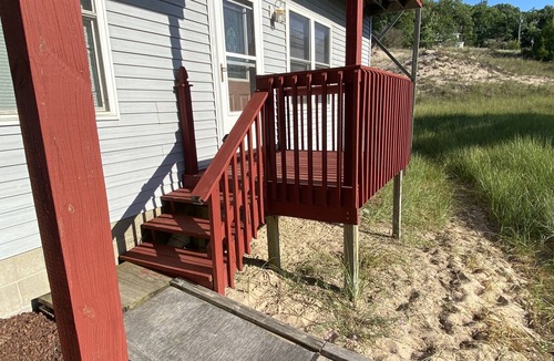 Shelby House | Only a 3 minute walk to a beautiful private Lake Michigan beach